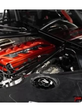 Paragon Performance Red Coolant Cap Cover Chevrolet C8 Corvette 2020-2024                                     - PP-P0011A-A-RED-EN - Image 8